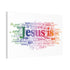 "Jesus Is" Canvas (White)