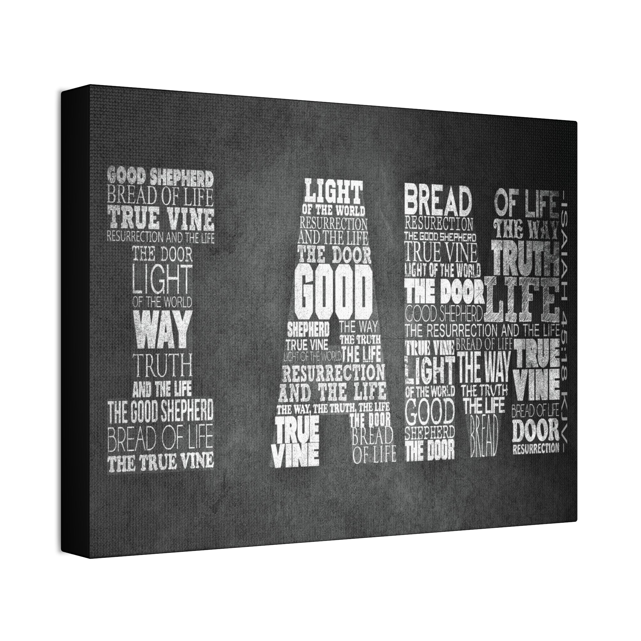 "I Am" Canvas (Black)