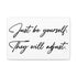 "Be Yourself" Canvas