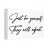 "Be Yourself" Canvas