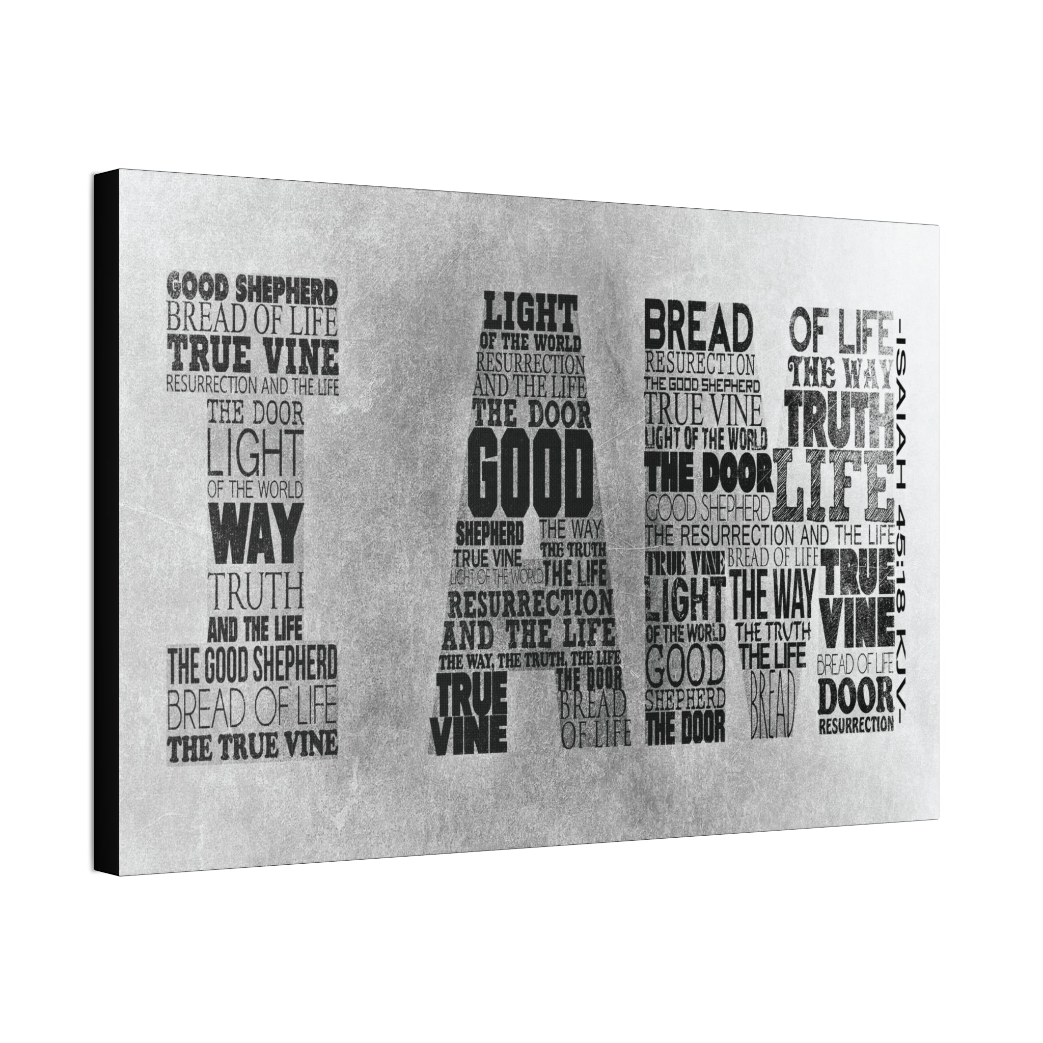 "I Am" Canvas (White)