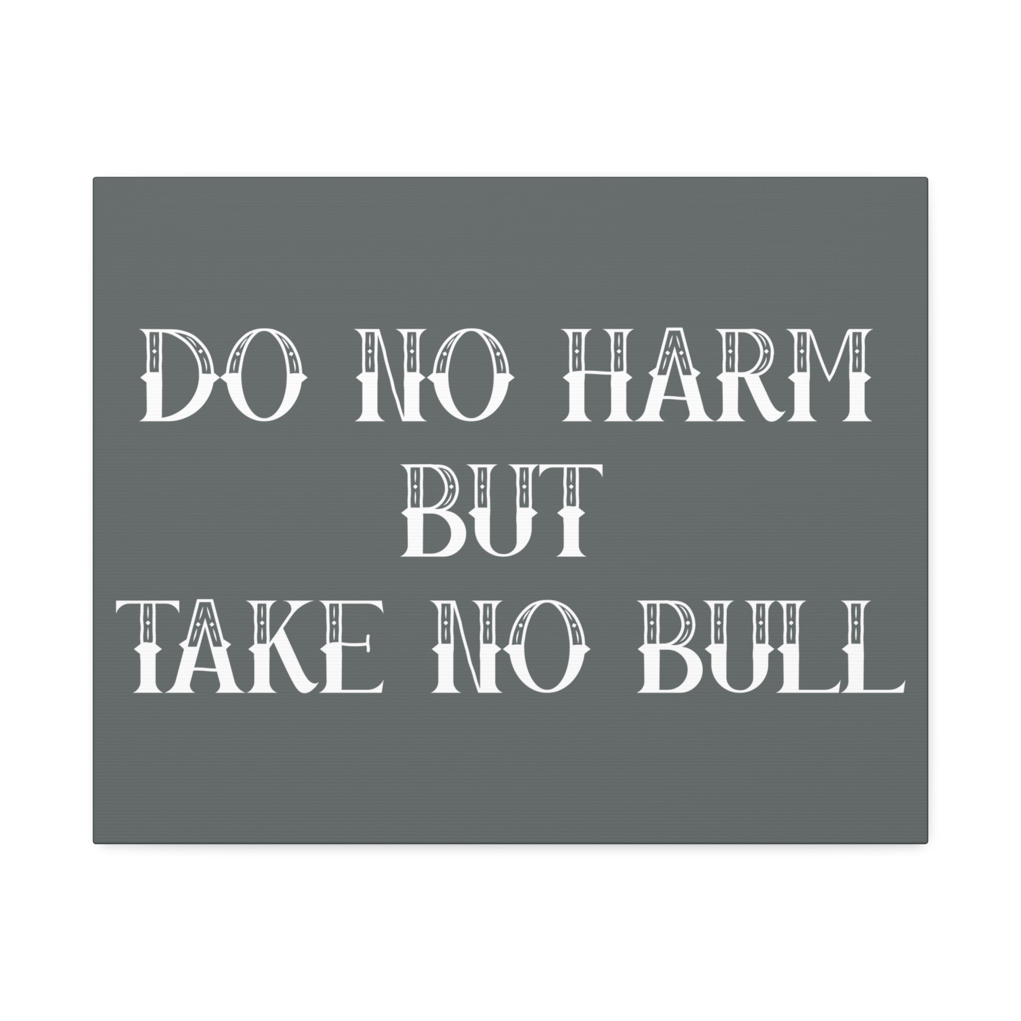 "Take No Bull" Canvas