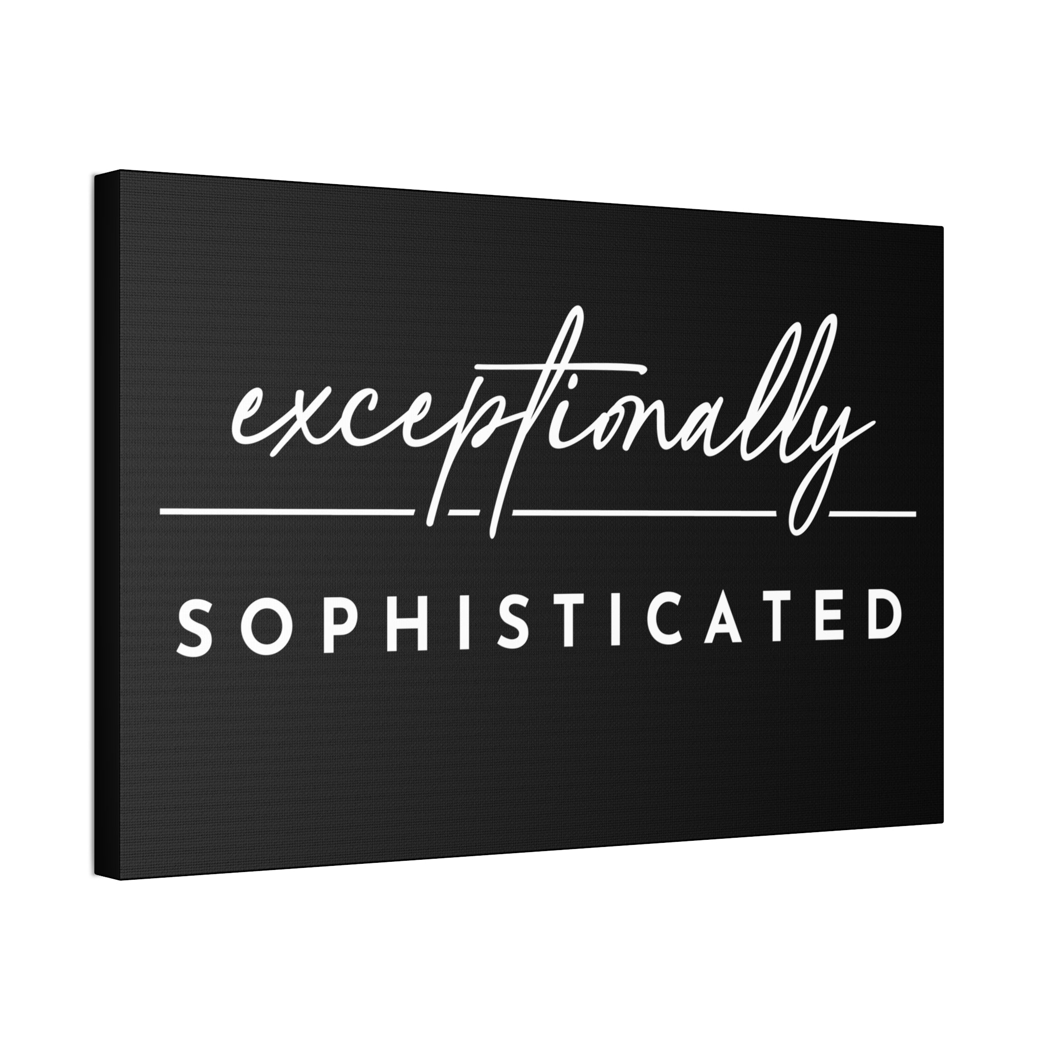 "Exceptionally Sophisticated" Canvas
